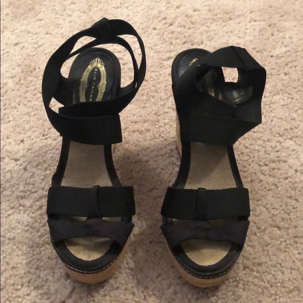 Elie Tahari Espadrilles, stretch fabric